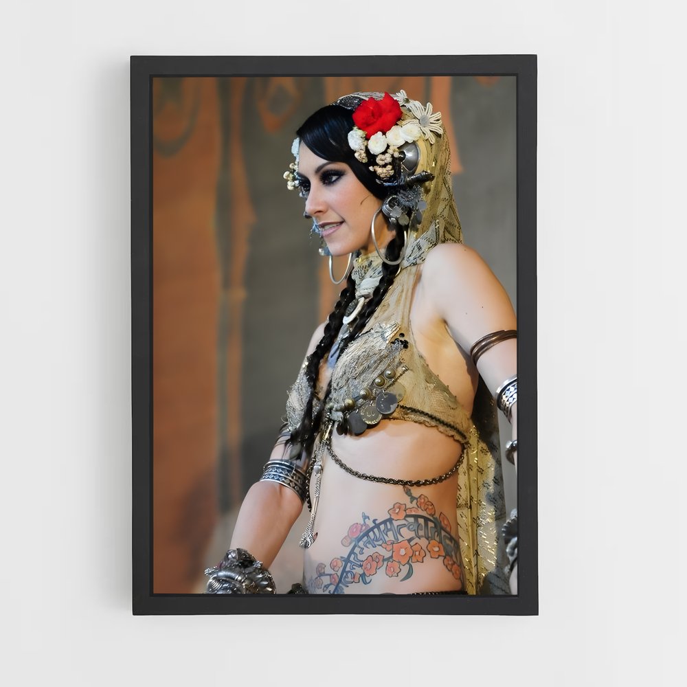 Poster Rachel brice fleuri – affiche Danse (vue 2)